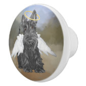 Bouton De Porte En Céramique Écossais Terrier Angel (Droite)
