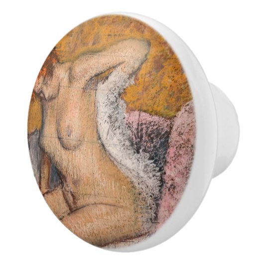 Bouton De Porte En Céramique Edgar Degas - Après le bain (Droite)