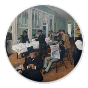 Bouton De Porte En Céramique Edgar Degas - Bureau de coton à la Nouvelle-Orléan