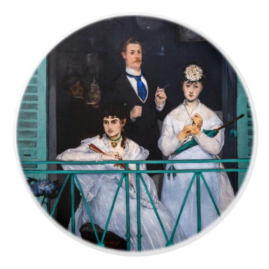 Bouton De Porte En Céramique Edouard Manet - Balcon / Le Balcon (Devant)