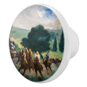 Bouton De Porte En Céramique Edouard Manet - Les courses à Longchamp (Droite)