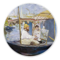 Edouard Manet - Monet dans son Studio Boat