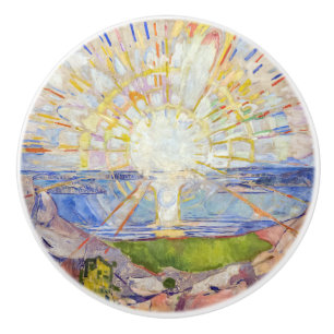 Bouton De Porte En Céramique Edvard Munch - Le Soleil 1911