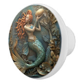 Bouton De Porte En Céramique Effet 3D Mermaid (Droite)