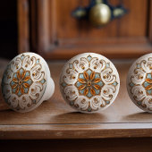 Bouton De Porte En Céramique Élégance victorienne en céramique bouton Tirer