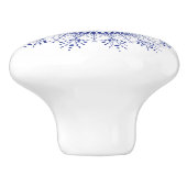 Bouton De Porte En Céramique Élégant Bleu Snowflake Mandala Ceramic Knob (Côté)
