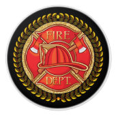 Bouton De Porte En Céramique Élégant bracelet de tiroirs du service d'incendie  (Devant)