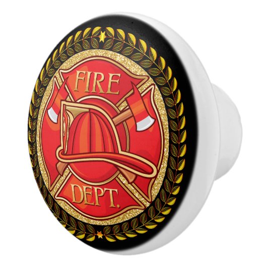 Bouton De Porte En Céramique Élégant bracelet de tiroirs du service d'incendie  (Droite)