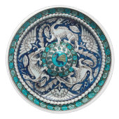 Bouton De Porte En Céramique Elégant De Morgan Dragon Ceramic Knob (Devant)