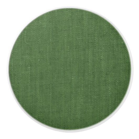 Bouton De Porte En Céramique Élégant matériau de texture vert olive rustique (Devant)