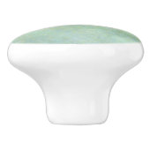 Bouton De Porte En Céramique Elégant Peinture texturé Look vert clair tiroir (Côté)