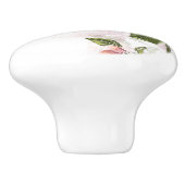 Bouton De Porte En Céramique Élégante Fille Florale (Côté)
