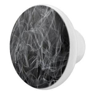 Bouton De Porte En Céramique Élégante Fumée - Esthétique mystique