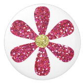 Bouton De Porte En Céramique Élégante Parties scintillant en or rose (Devant)