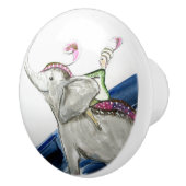 Bouton De Porte En Céramique Eléphant de bonne chance (Droite)