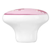 Bouton De Porte En Céramique Eléphant rose mignon (Côté)