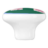 Bouton De Porte En Céramique Eléphant rose mignon (Côté)