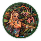 Bouton De Porte En Céramique Elf Princess (Devant)