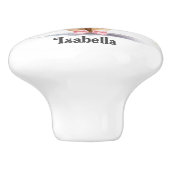 Bouton De Porte En Céramique Elle aime danser Ballet Chaussures Nom Tiroir (Côté)