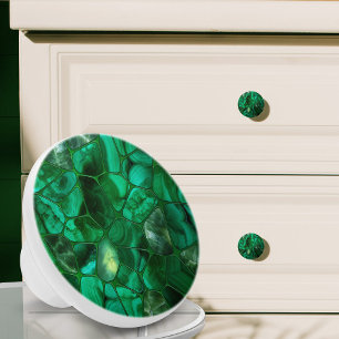 Bouton De Porte En Céramique Emerald Spring - Collage de cellules N4