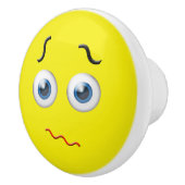Bouton De Porte En Céramique Emoji du visage perplexe (Droite)