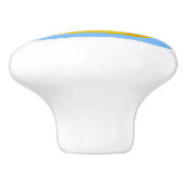 Bouton De Porte En Céramique Enfants mignons en caoutchouc de natation de jaune (Côté)