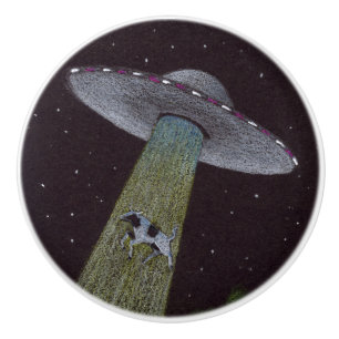 Bouton De Porte En Céramique Enlèvement d'Aliens