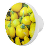 BOUTON DE PORTE EN CÉRAMIQUE ESCALADE D'HIVER JAUNE (Droite)