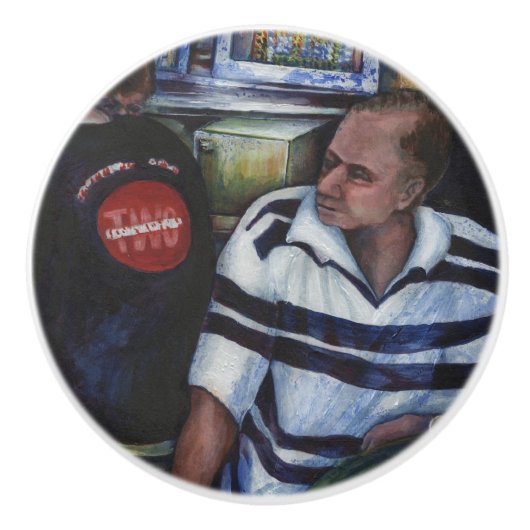 Bouton De Porte En Céramique Et...Elle a épousé le Mailman (Devant)