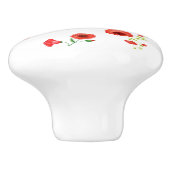 Bouton De Porte En Céramique Été Poppies Knob (Côté)