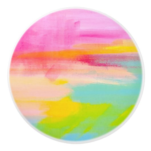 Bouton De Porte En Céramique Été Sizzles Knob (Devant)