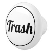 Bouton De Porte En Céramique Étiquette (Droite)