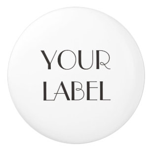 Bouton De Porte En Céramique Étiquette personnalisé