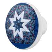 Bouton De Porte En Céramique Étoile bleue (Droite)
