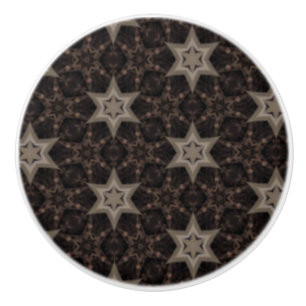 Bouton De Porte En Céramique Étoiles