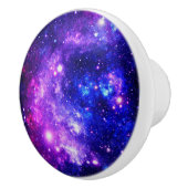 Bouton De Porte En Céramique Étoiles pourpres de l'espace (Droite)