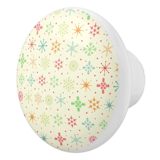 Bouton De Porte En Céramique Étoiles rétro Knob (Droite)