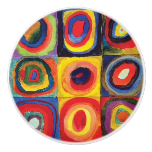 Bouton De Porte En Céramique Étude de couleur par Wassily Kandinsky
