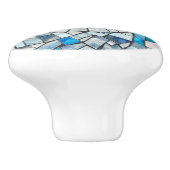 Bouton De Porte En Céramique Evil Oeil Amulet Mosaic Art (Côté)