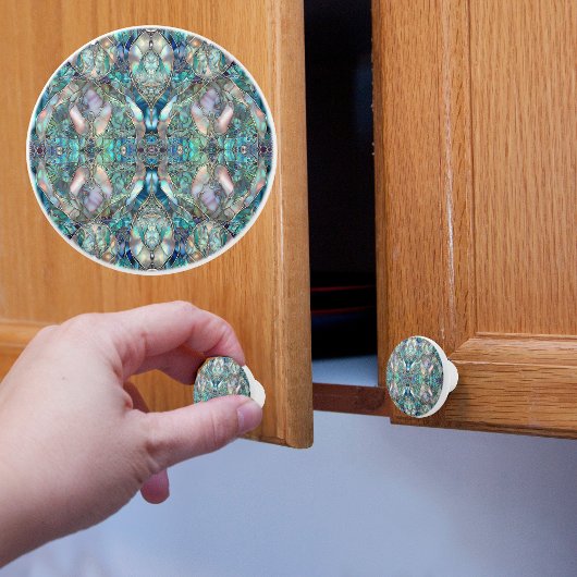 Bouton De Porte En Céramique Excellence de l'Abalone