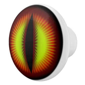 Bouton De Porte En Céramique Eye of a dragon