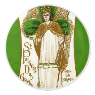 Bouton De Porte En Céramique Falln Saint Patrick