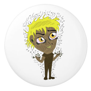 Bouton De Porte En Céramique Farty Fingers Chibi