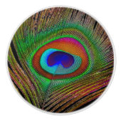 Bouton De Porte En Céramique Feather Vibrant Copper (Devant)