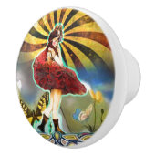 Bouton De Porte En Céramique Fée du carnaval (Droite)