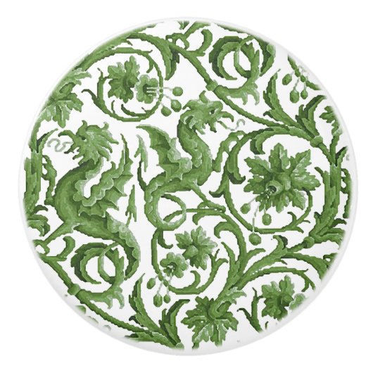 Bouton De Porte En Céramique Féerie Dragons Ceramic Knob (Devant)