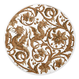 Bouton De Porte En Céramique Féerie Dragons Ceramic Knob