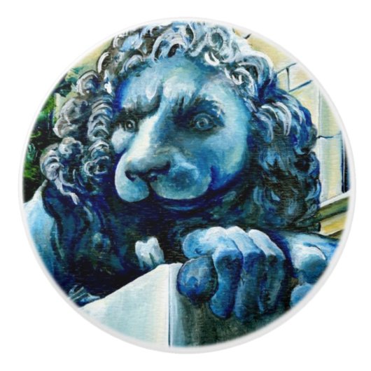 Bouton De Porte En Céramique Feline Estemée (Devant)