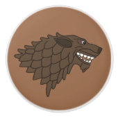 Bouton De Porte En Céramique Fenrir/Fenriswolf (Devant)