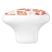 Bouton De Porte En Céramique Fête du Canada Knob (Côté)